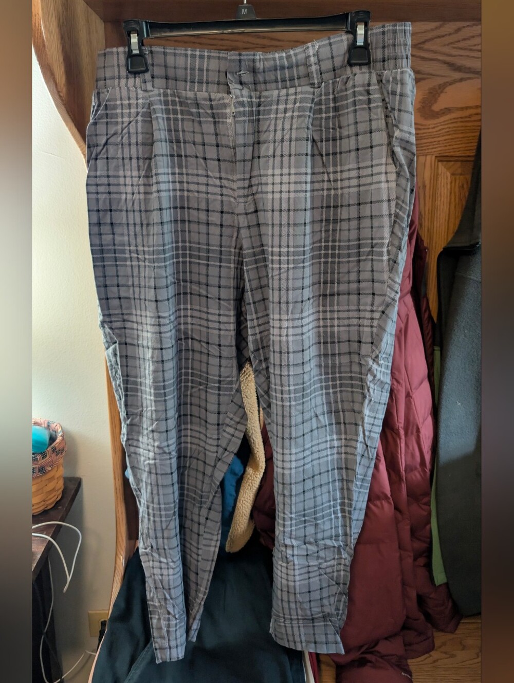 torrid Gray Plaid Ankle Cargo Pants
